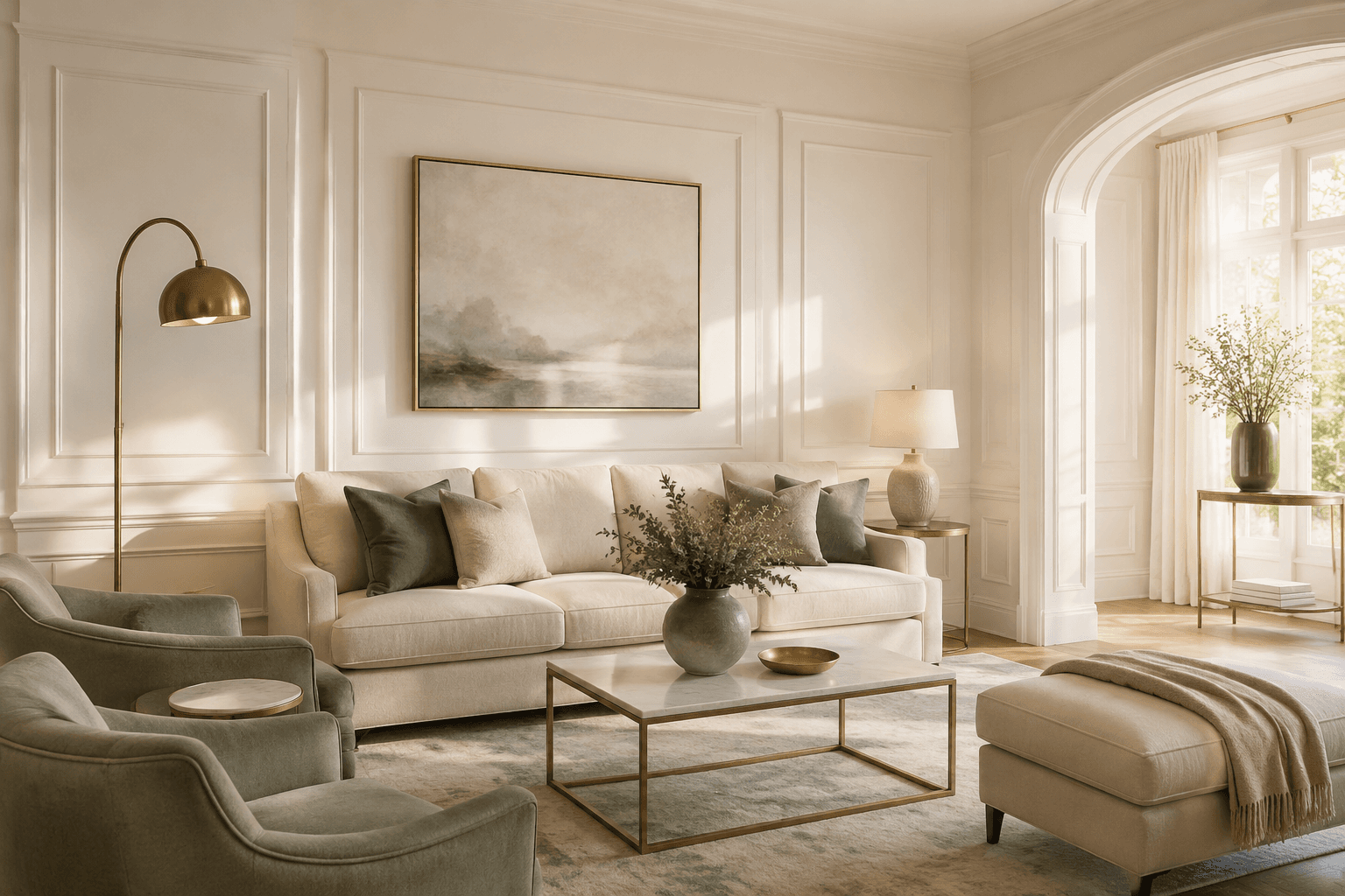 Classic Elegant staged room — Tailored and timeless